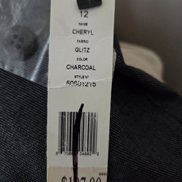 Theory Charcoal Dress Pants Size 10 NWT - Picture 4 of 5